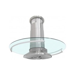 Campana Sanaire Cristal Central Iris-090 Acero Inoxidable