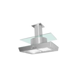 Campana Sanaire Cristal Central Manhatan-090 Gris Metalico