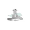 Campana Sanaire Cristal Central Manhatan-090 Gris Metalico