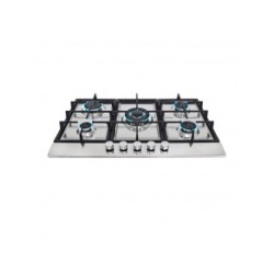 Parrilla empotrable de gas de 5 quemadores de acero inoxidable 5Q-PS-76 Marca Supra