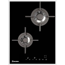 Parrilla Tecnolam tipo Domino Cristal Gas 2 Quemadores DLGAS2Q38