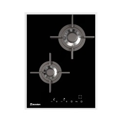 Parrilla Tecnolam tipo Domino Cristal Gas 2 Quemadores DLGAS2Q38