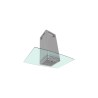 Campana Sanaire Cristal Central Apolo-090 Gris Metalico