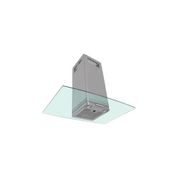Campana Sanaire Cristal Pared Apolo-060,076,080,090 Acero Inox